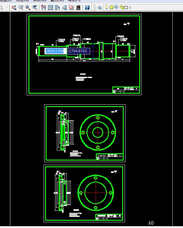 轴、前后端盖A0