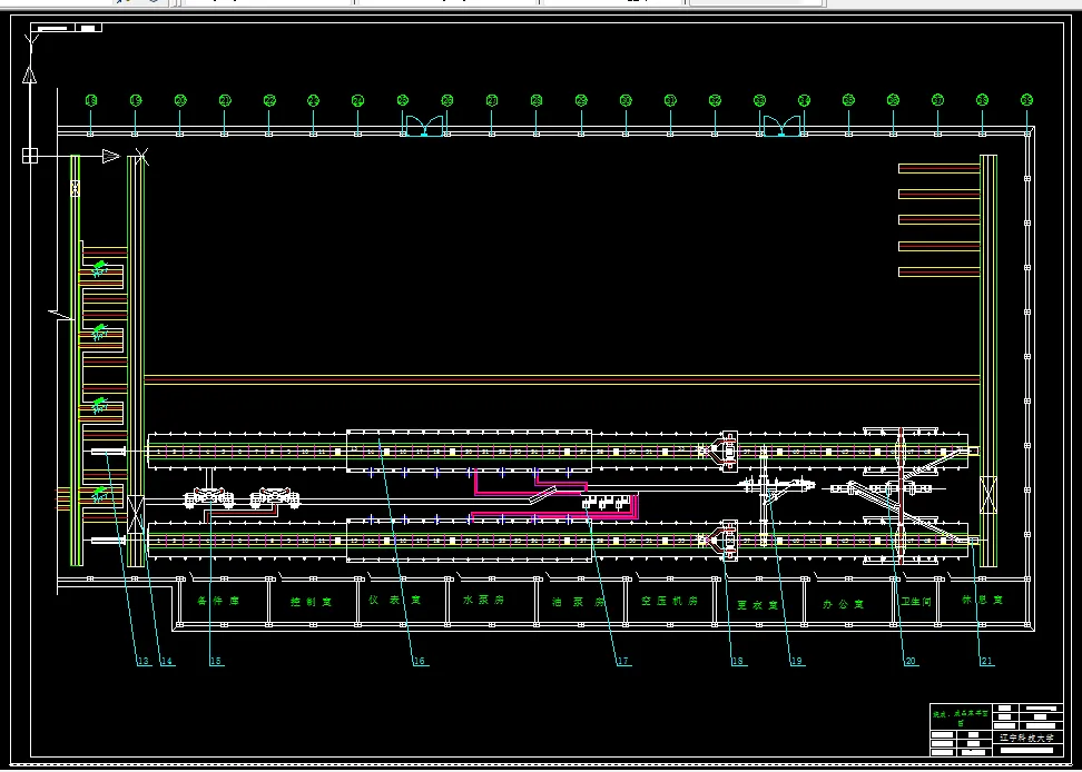 烧成、成品库平面图