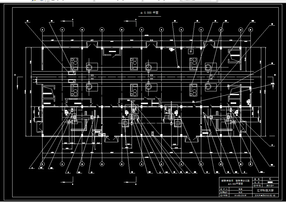 破粉碎混合工段平面图