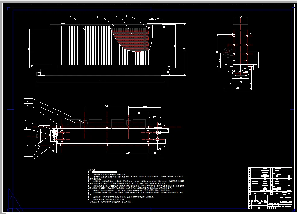 A0-风机盘管装配图
