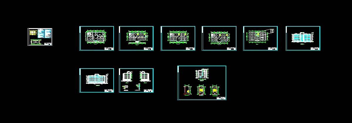 i601-华隆大厦写字楼设计（方案二）5层4283平米