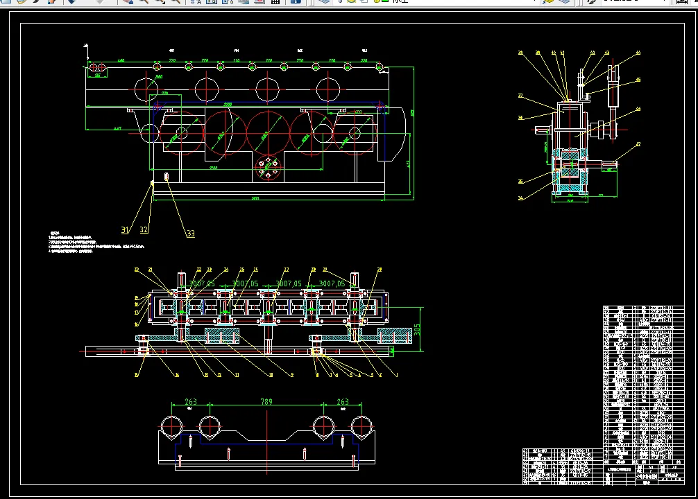 步进机构部装图