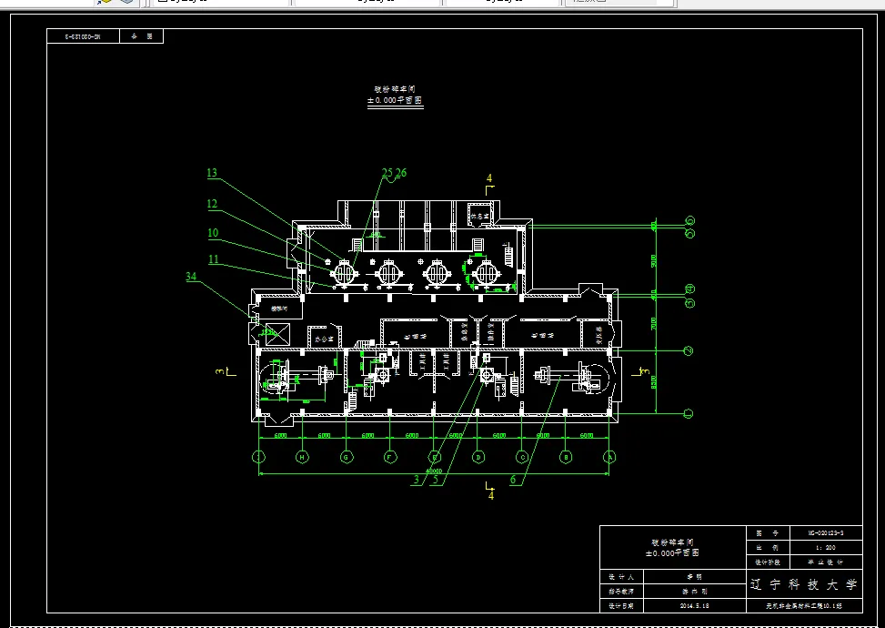 3.破粉碎车间0.000平面图