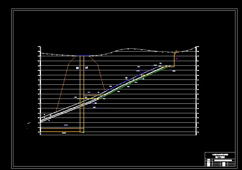 采区巷道剖面图