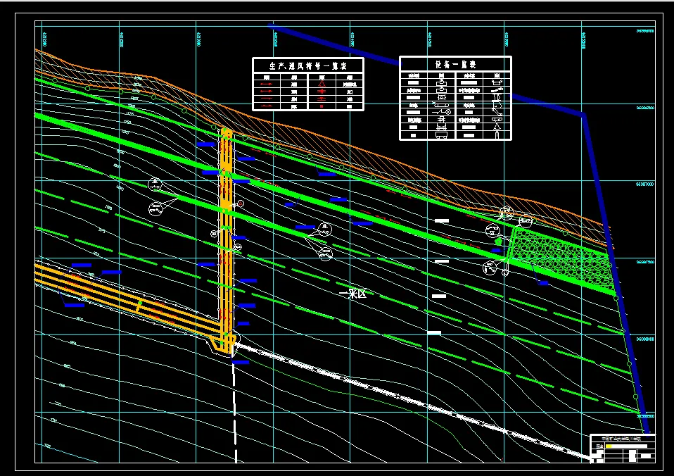采区巷道平面图