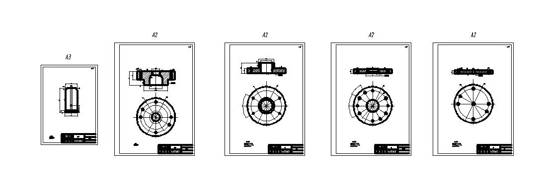 二次拉深模零件图