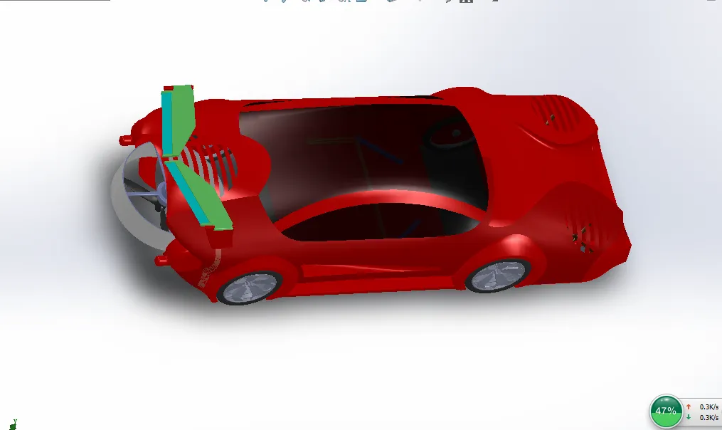 i707-法拉利飞行汽车流场数值及模态分析