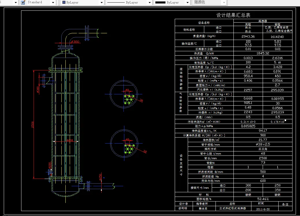 立式热虹吸式再沸器