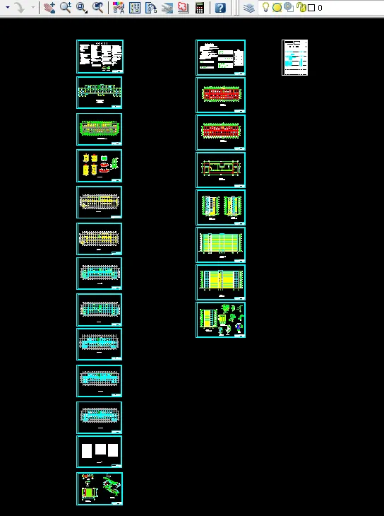 i938-八层框架结构教学楼结构设计-10700平米