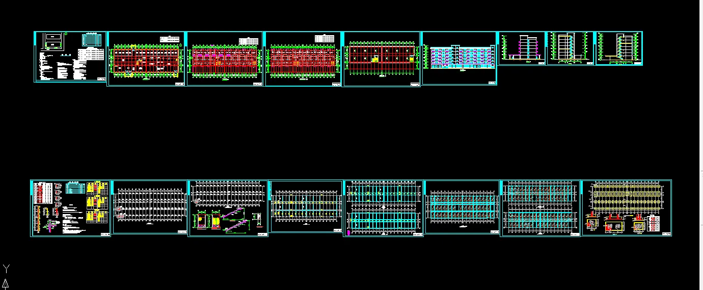 i944-七层宾馆建筑结构设计-7500平米