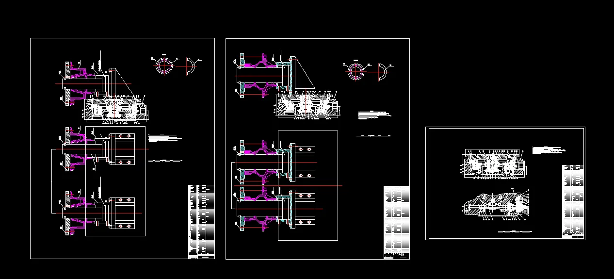 夹具图和旋转机构 3张图