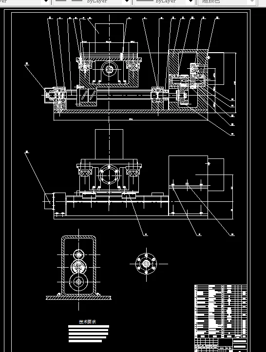 横向进给装配图