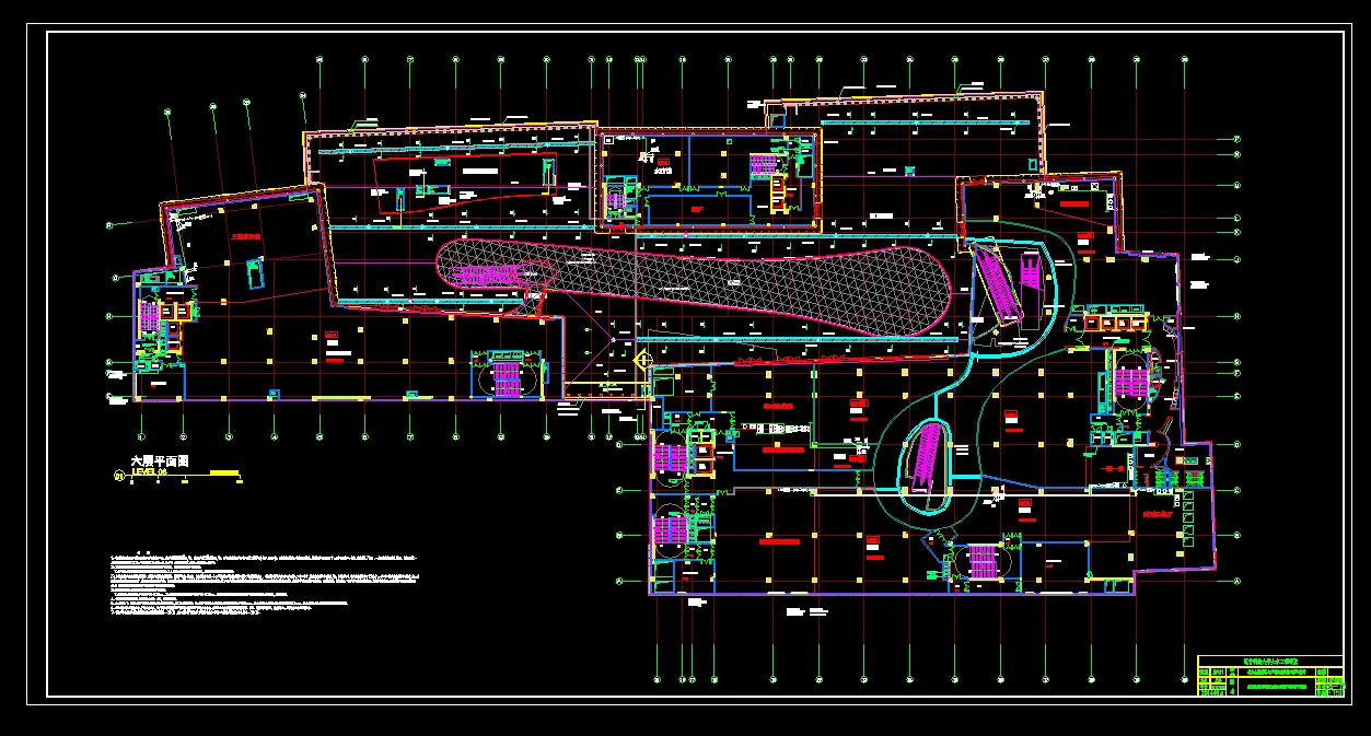 万科商业六层燃气管道平面图
