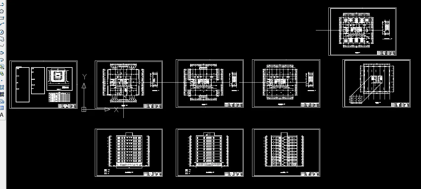 J269-海汇高层办公楼设计-10层剪力墙1万平米