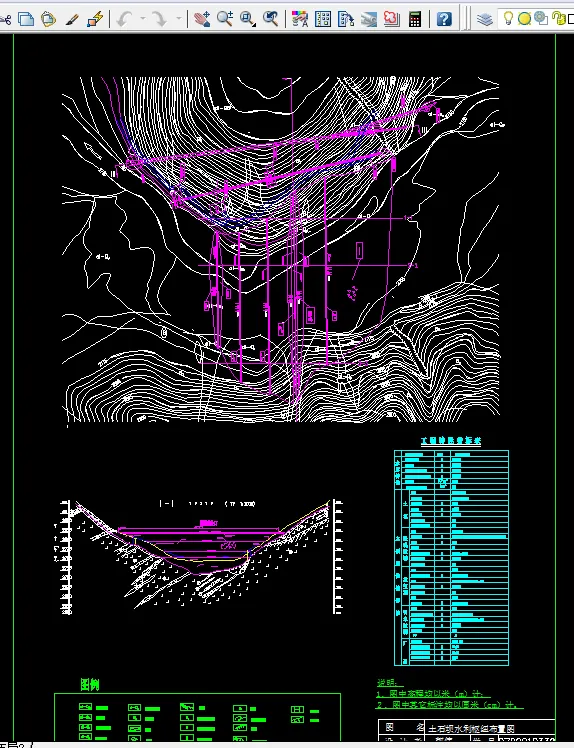 土石坝水利枢纽布置图
