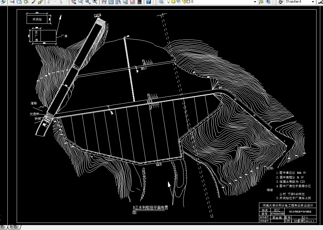 枢纽平面布置图