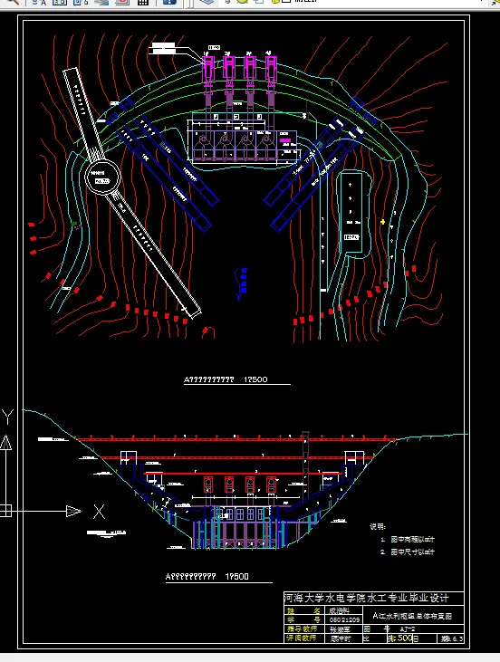 水利枢纽总体布置图