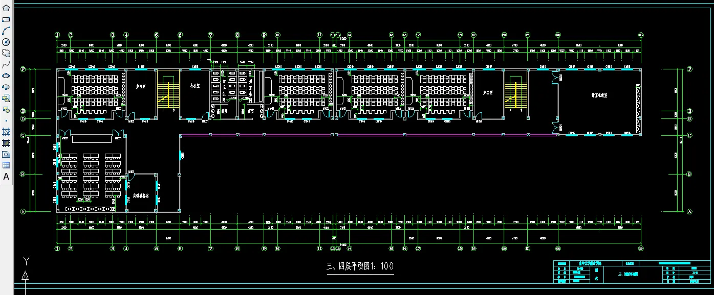 J647-常德市温馨中学教学楼建筑结构设计-5层，4528平米