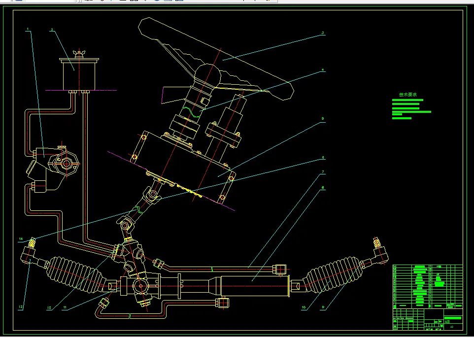 K356-AGV车辆转向机构设计