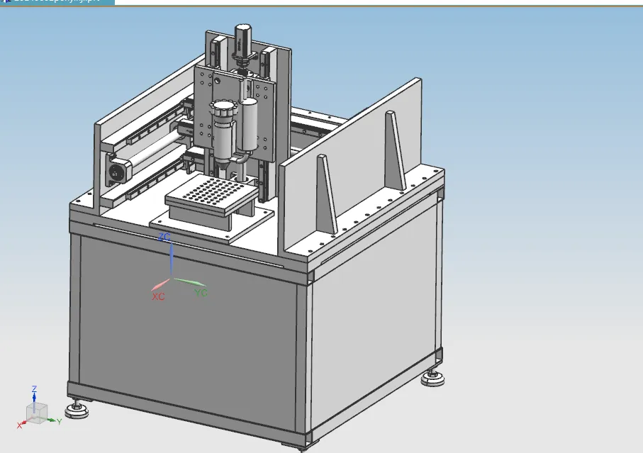 K364-直线电机驱动数控锡膏喷印机结构设计[含UG三维图]