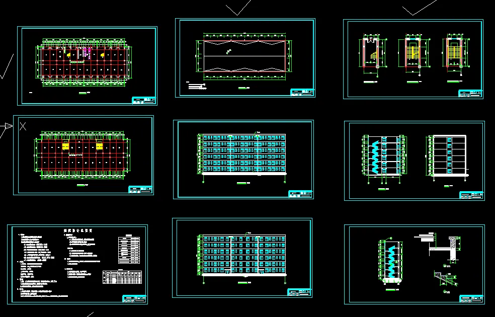 K425-驻马店黄淮学院学生公寓楼设计-6层4276平米