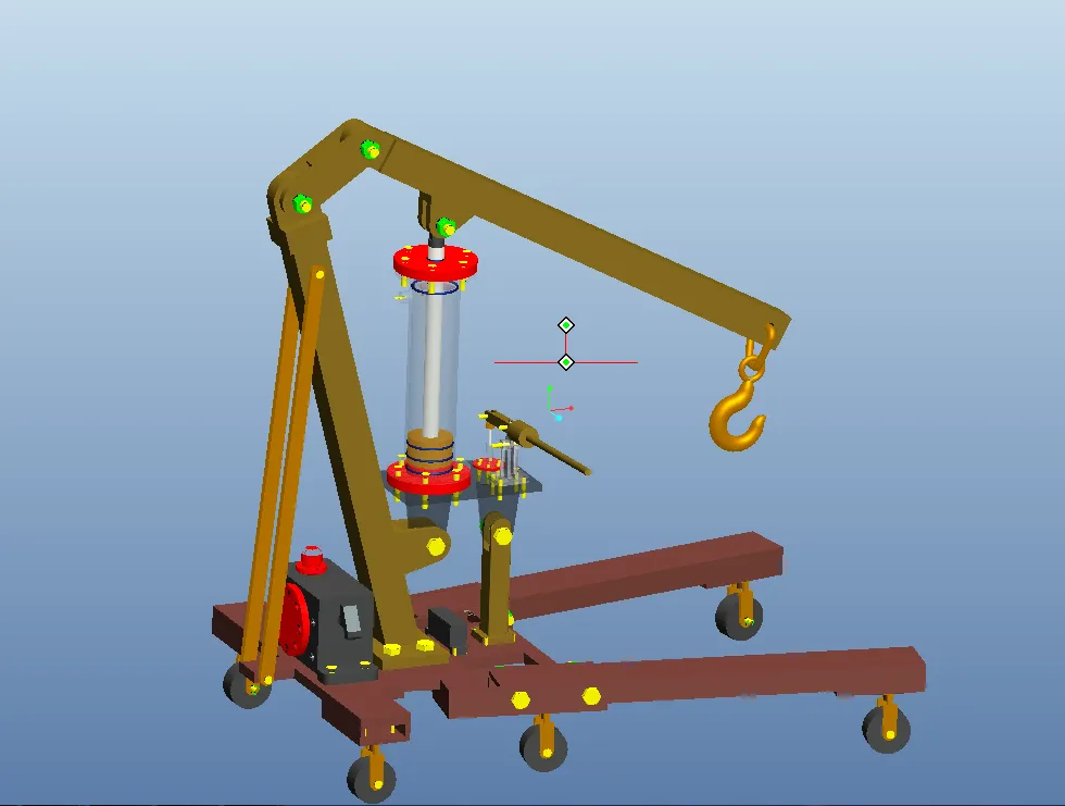 K490-小型液压起吊机设计[含Proe三维图]