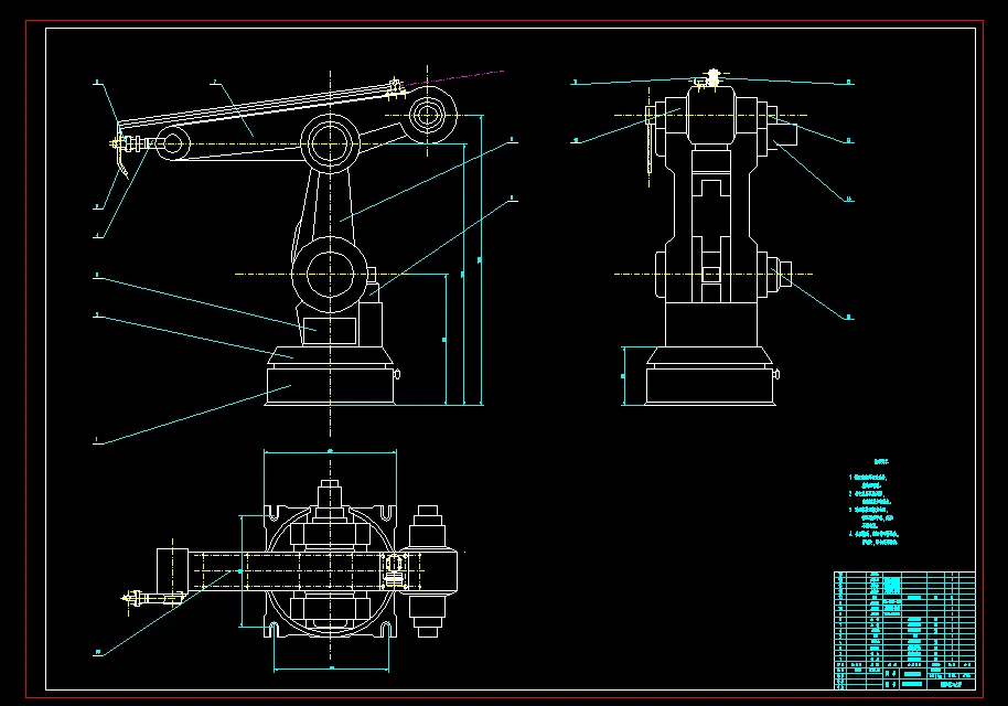 K520-五自由度关节型焊接机械手设计-PLC控制