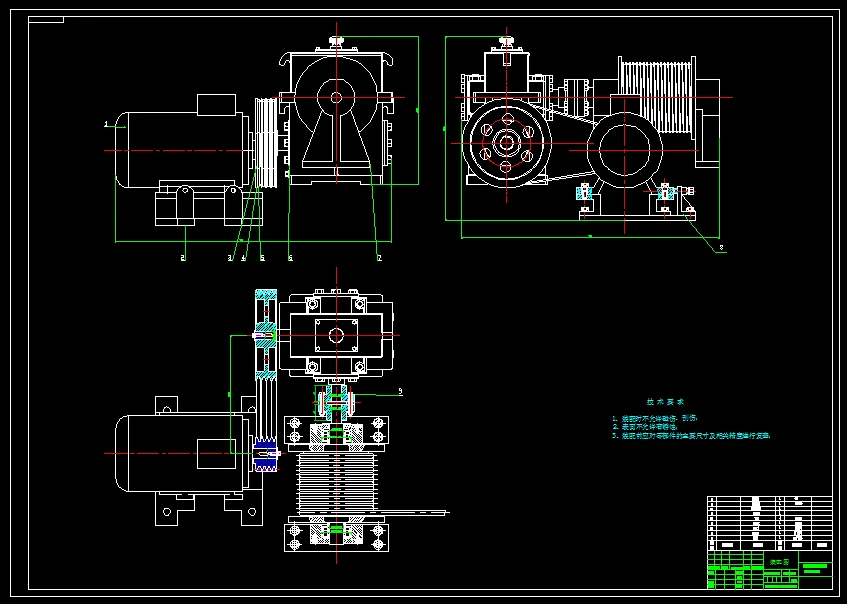 10吨卧式绕线机装配图