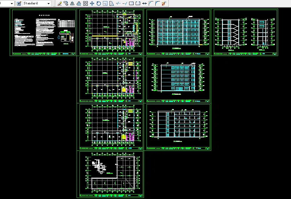 K625-L型六层行政办公楼设计-4019平米