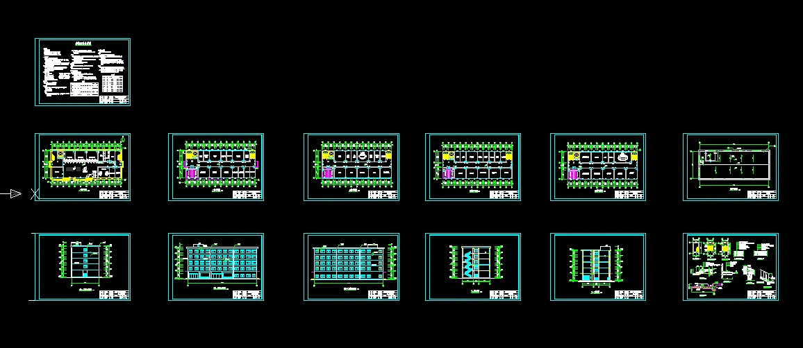 K665-湖南省常德市某银行综合楼设计-5层3800平米含施工组织