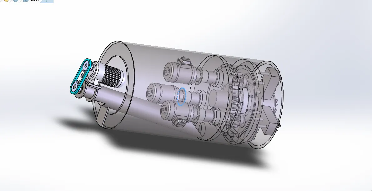K666-0.6米顶管机总体设计[含SW三维图]