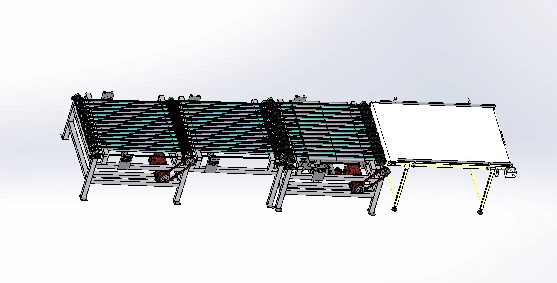 K669-砖坯自动生产线--分缝机构和输送机的设计[含SW三维图]