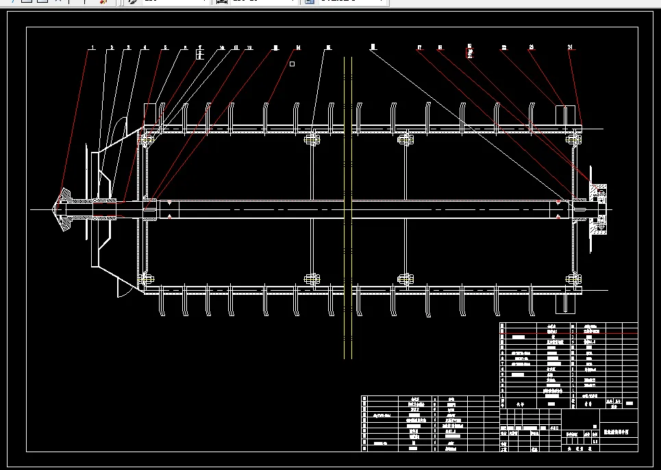 脱粒滚筒部件图