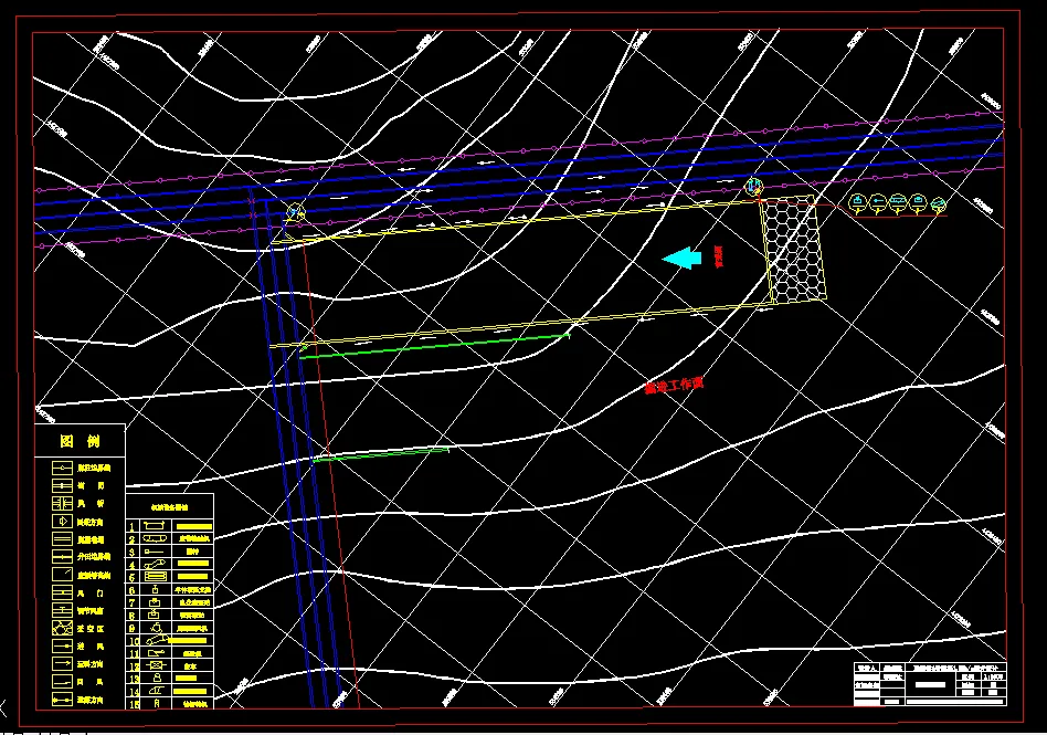 巷道布置平面图