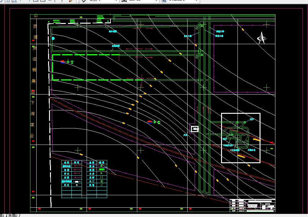 巷道布置平面图