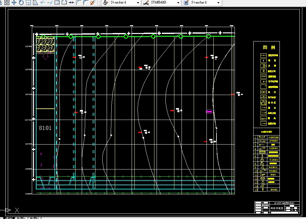 巷道布置平面图