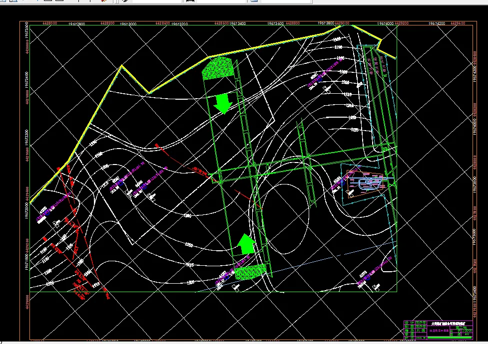 巷道布置平面图
