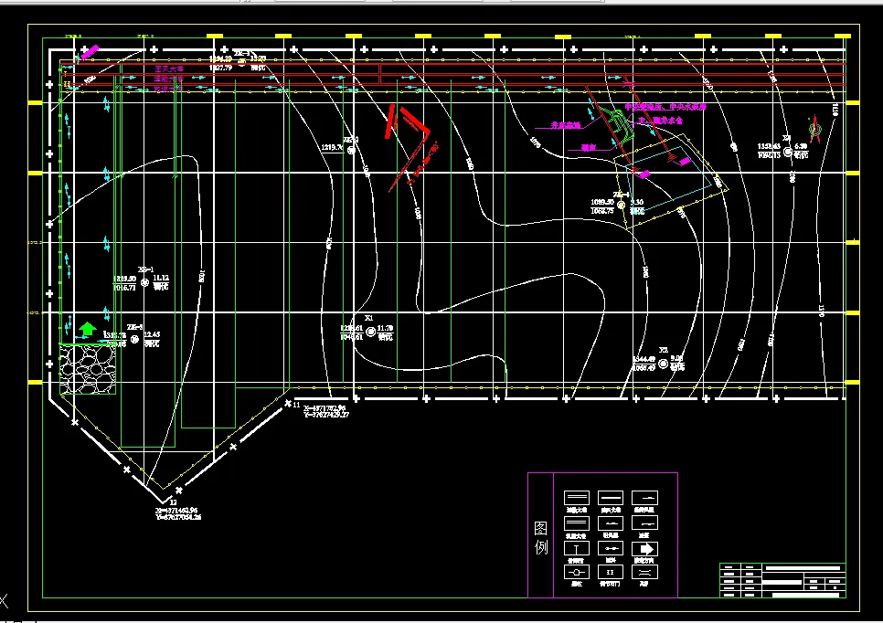 巷道布置平面图