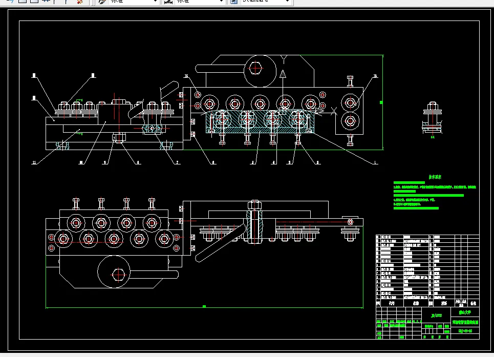 邦迪管矫直器装配图