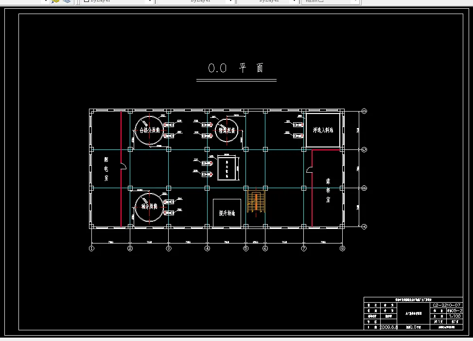 主厂房设备布置图