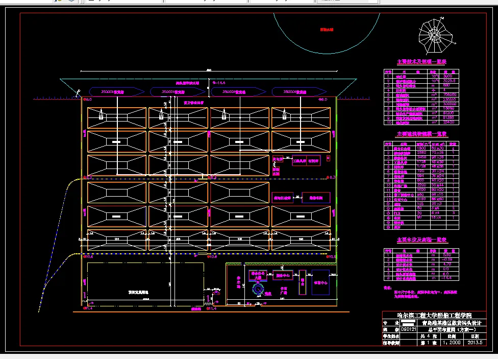 总平面布置图（方案一）