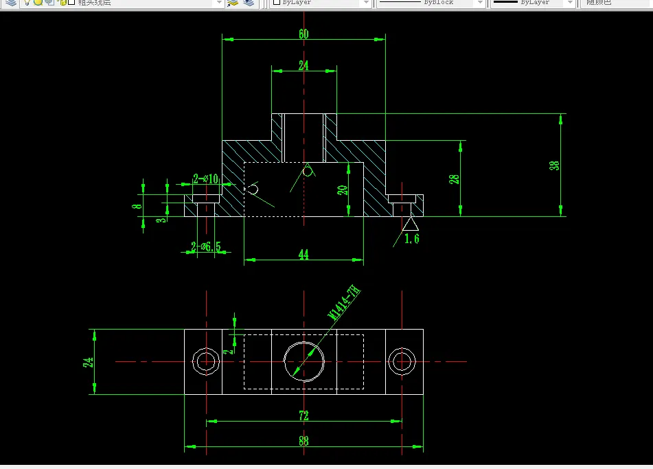 L886-手把座加工工艺规程及钻M14孔夹具设计