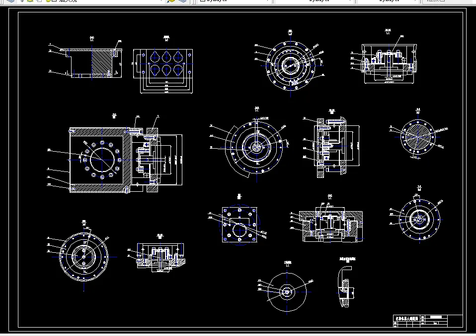 A0-打磨机器人剖视图