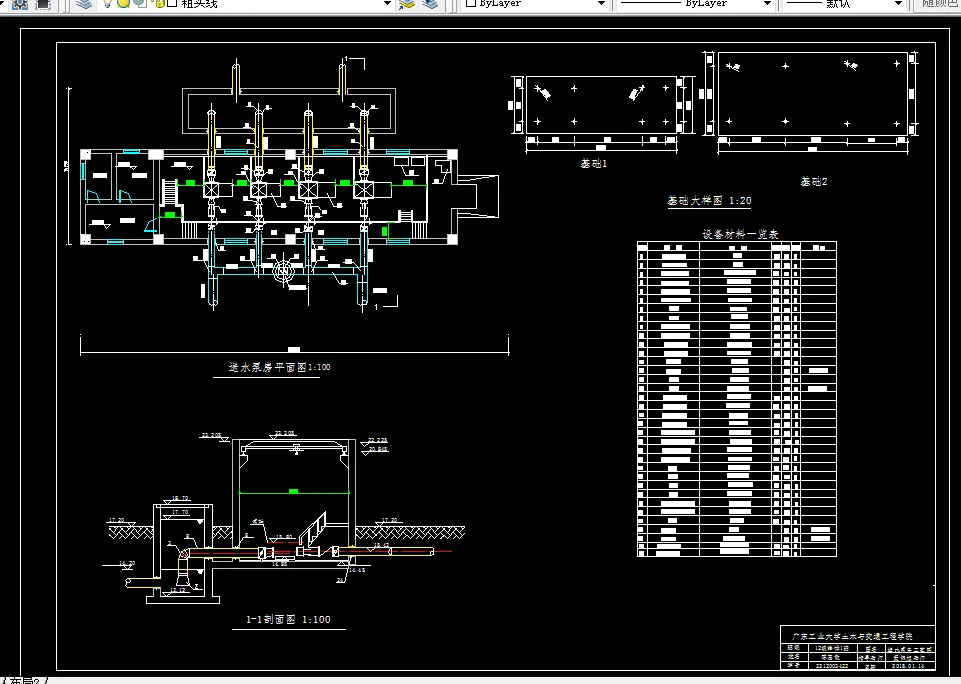 L982泵与泵站课程设计-送水泵房设计-8万m3d