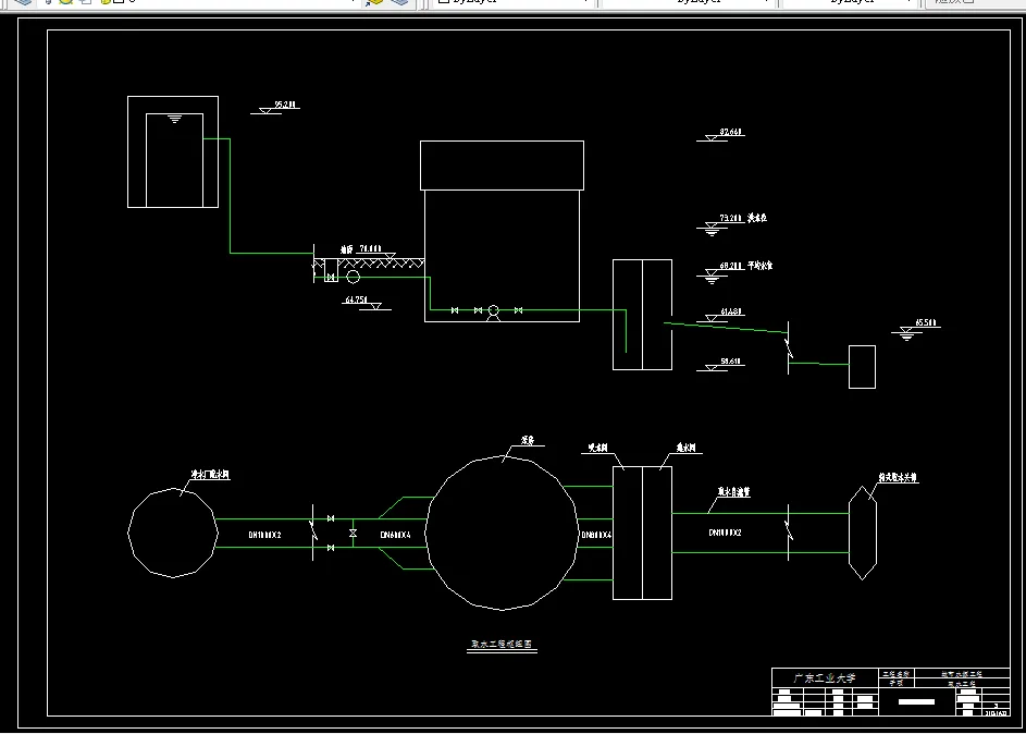 取水工程枢纽图