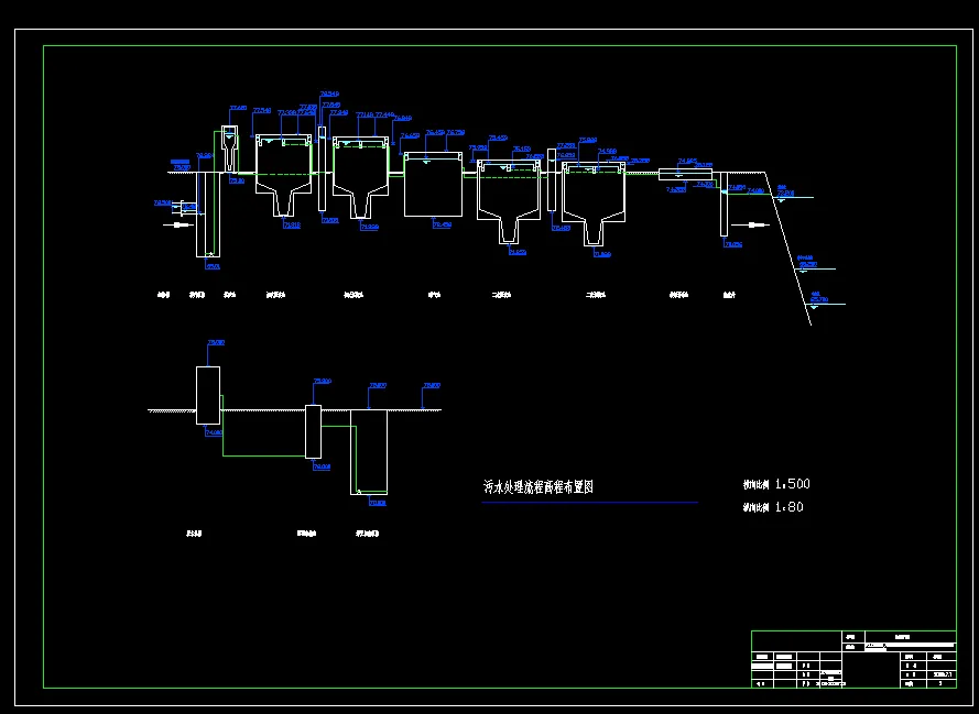 污水厂高程图