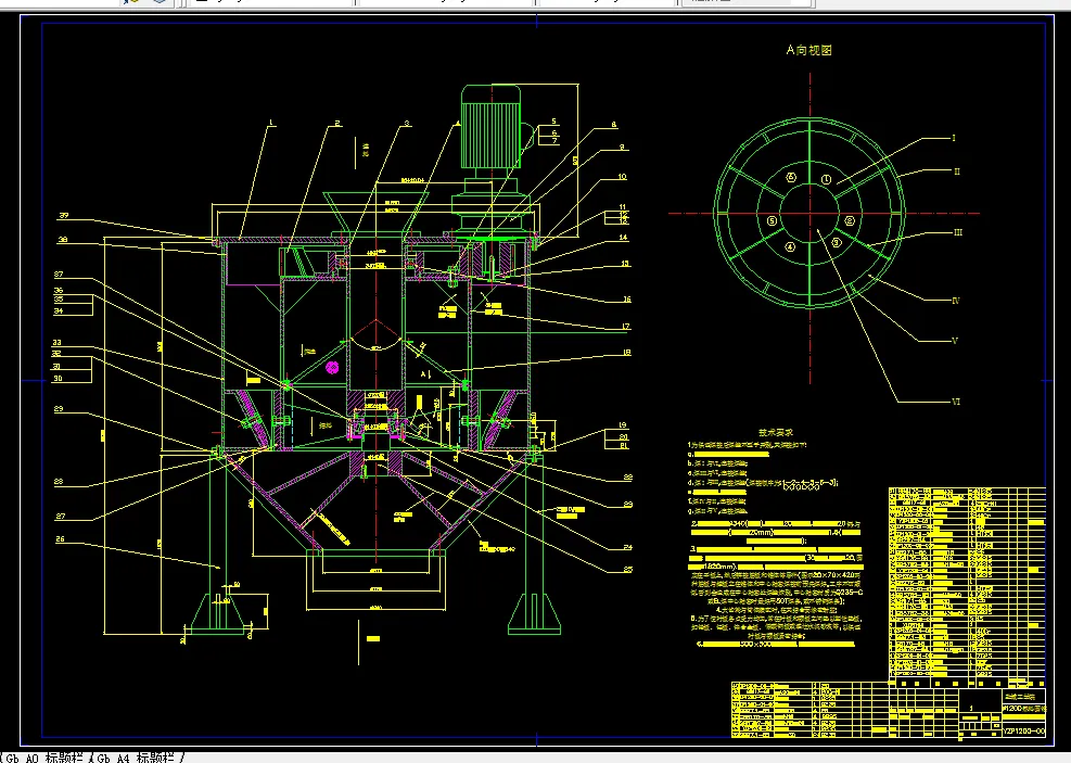 M044-Φ1200熟料圆锥式破碎机设计