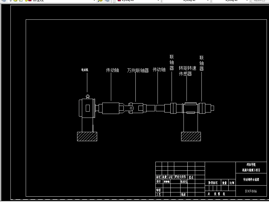 传动部件示意图