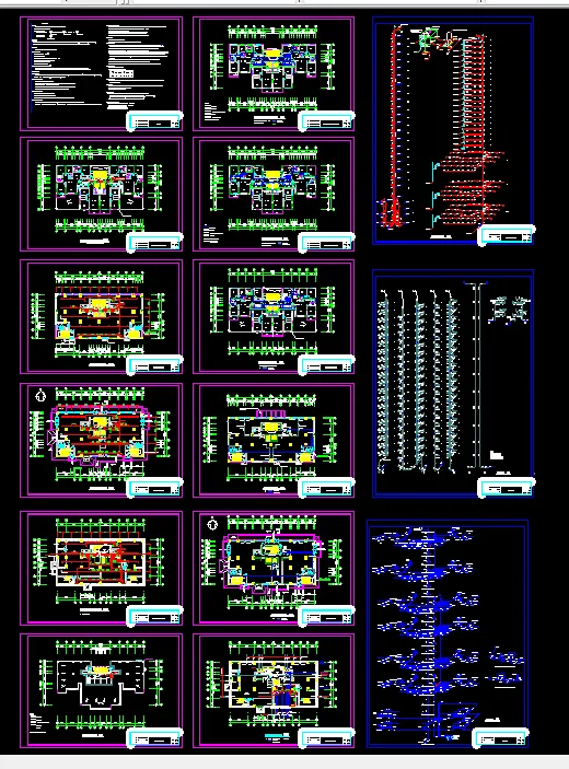 D498-西宁市经济适用房小区22商住楼给排水设计