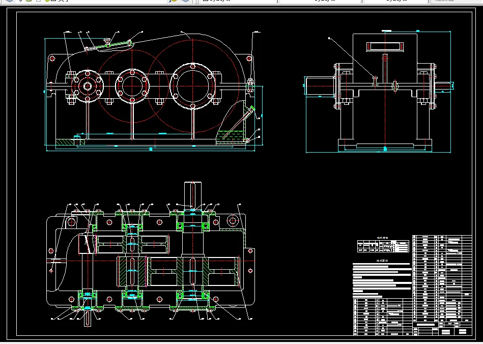 M596-展开式二级斜齿圆柱齿轮减速器设计F=6000 V=0.5 D=350